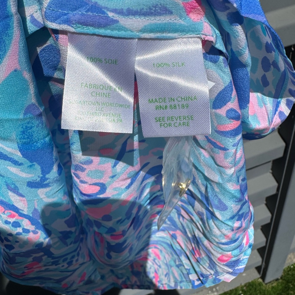 Lilly Pulitzer Multicolor Tropical Blouse - Picture 3 of 5